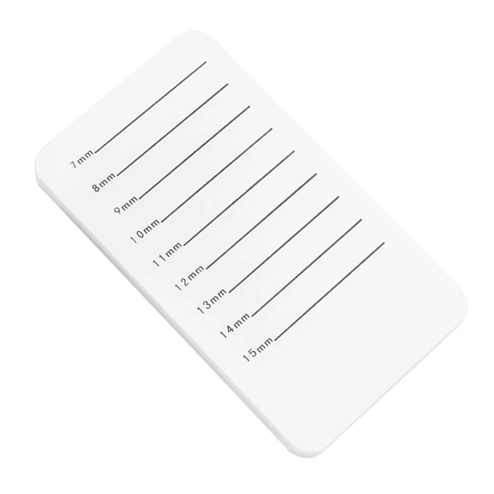 Tablero de exhibición de pestañas acrílicas, bandeja de extensión de pestañas reutilizable a escala de 7Mm-15Mm, herramienta de injerto para placa de pestañas postizas