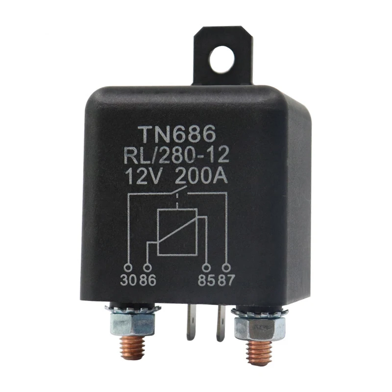 High-current Relay For Automotive Applications – 200A/100A, 12V/24V Power Starter Relay, Heavy-duty Current Switching