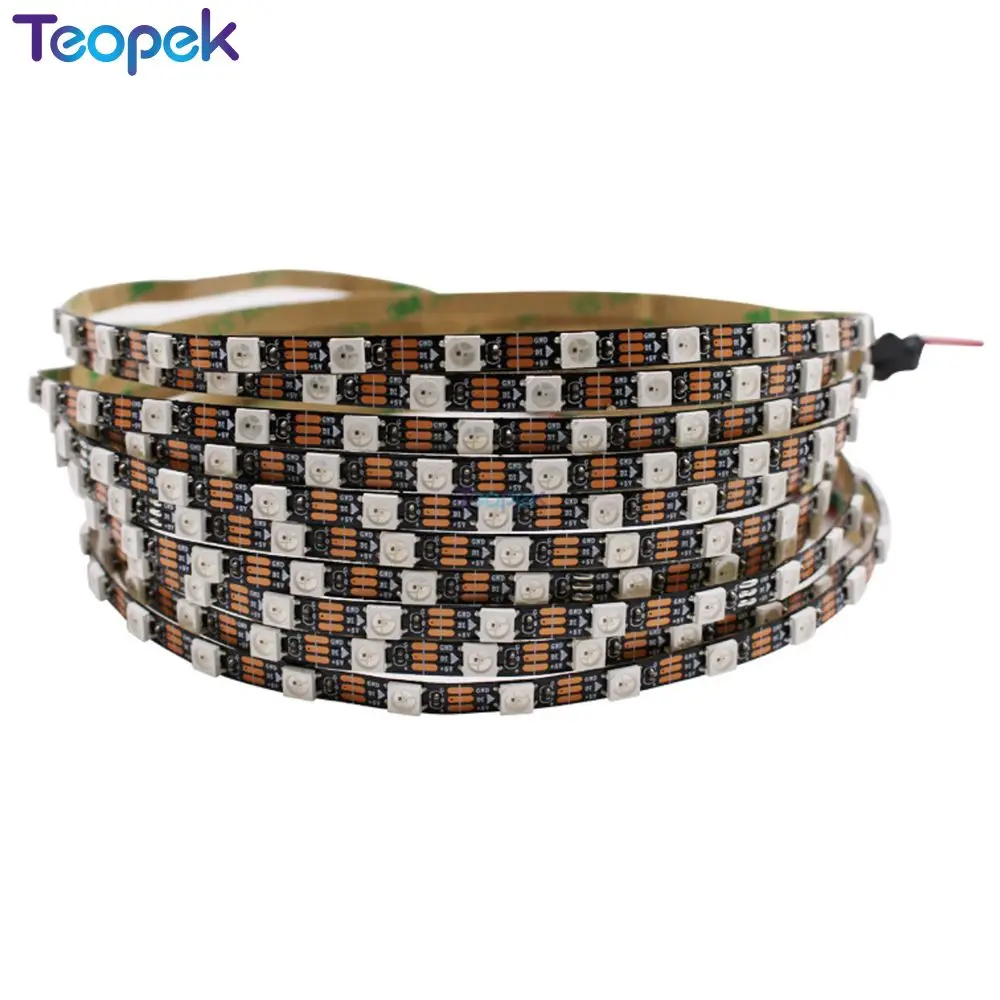 3mm/4mm/5mm Narrow Width PCB WS2812B Pixel LED Strip Individually Addressable RGB Pixel Strip IP20 5V 60leds/m