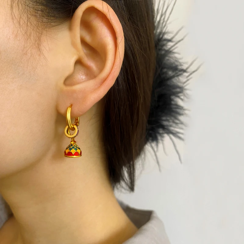 Bilandi Fashion Jewelry Several Wearing Method Colorful Drop Earrings For Girl Women Gifts Vintage Design Ear Accessories