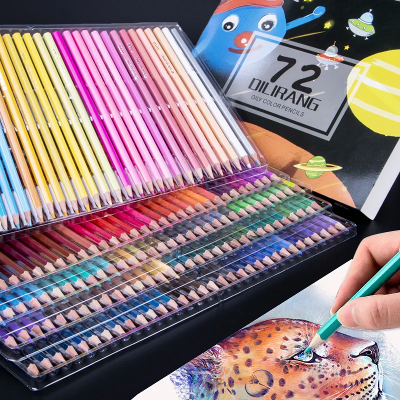 

120 Colors Pencils Drawing Set Oil-based Comic Doodle Student Drawing Colored Pencils Boxed Art Sketching Supplies