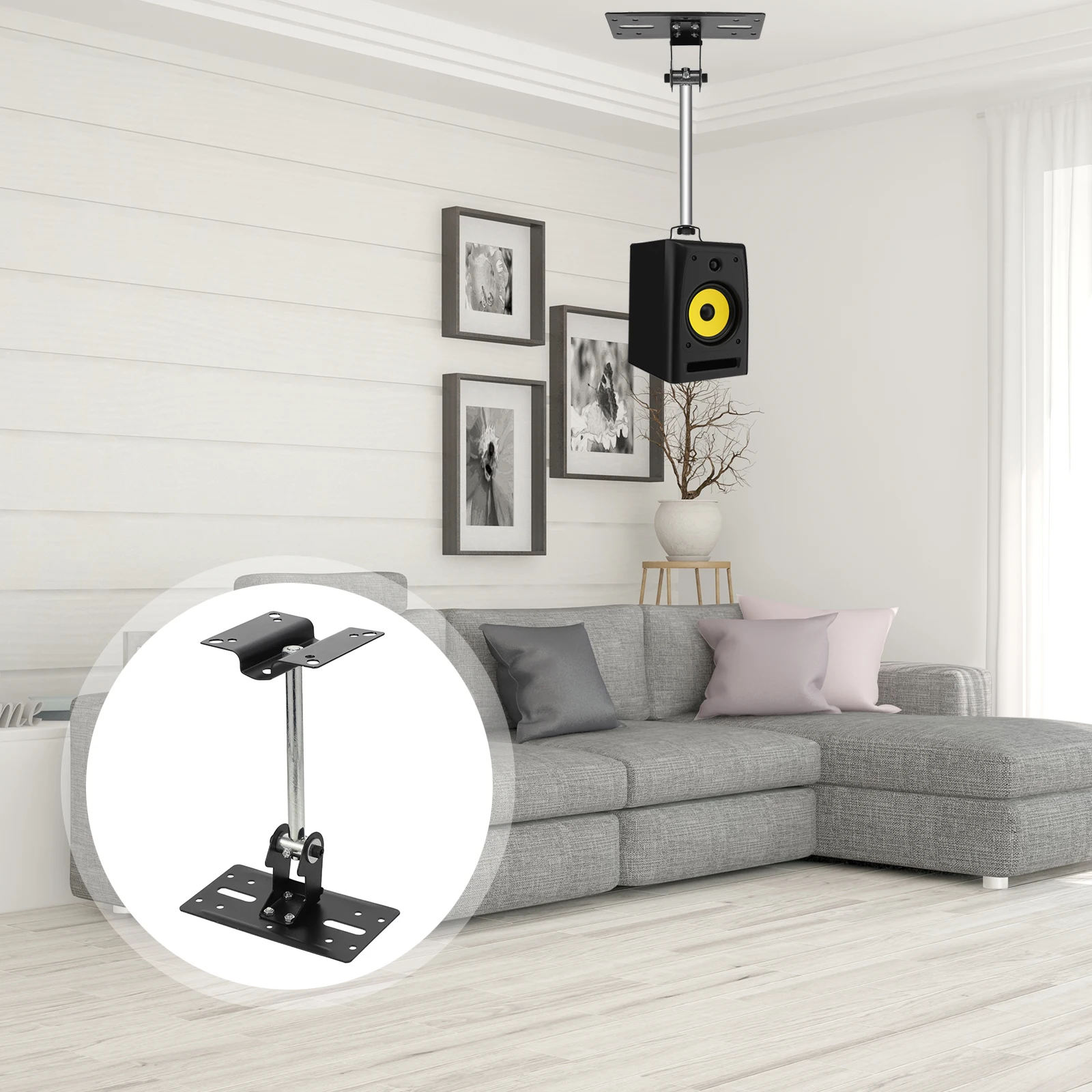

Speaker Hanger Brackets Racks Wall mounted Audio Iron Shelving St ganizer Thick Durable Sturdy Wear resistant for Living