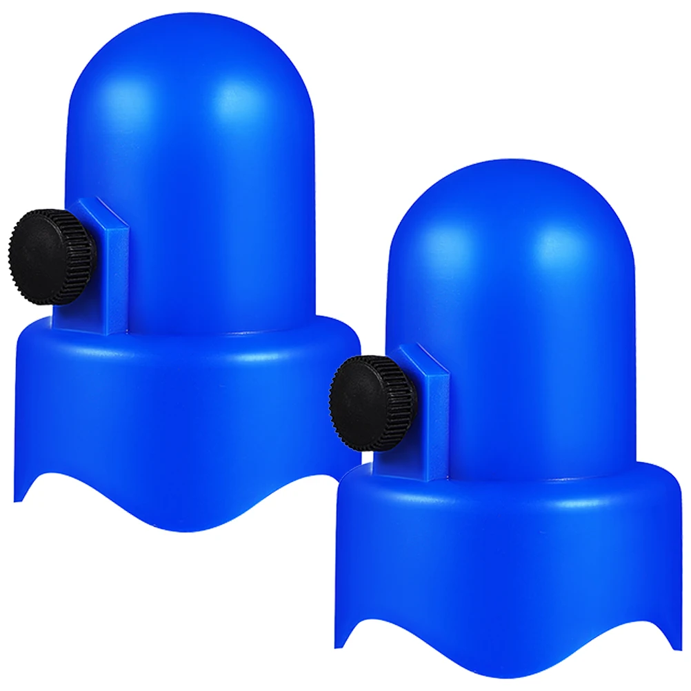 

2pcs Trampoline Top Hat Thickened Rubber Plastic Caps Protective Parts Accessories Durable Spherical Design Easy Installation