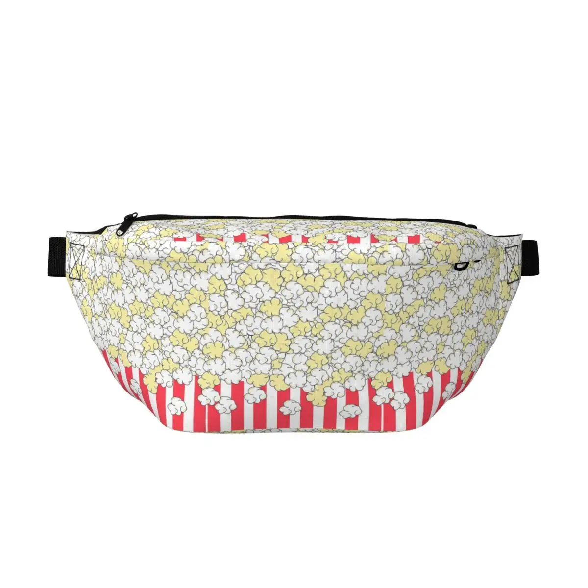 

Crossbody Waist Bag BUTTERED POPCORN Men Women Adjustable Fanny Pack Travel Running Money Phone Pouch Chest Bag