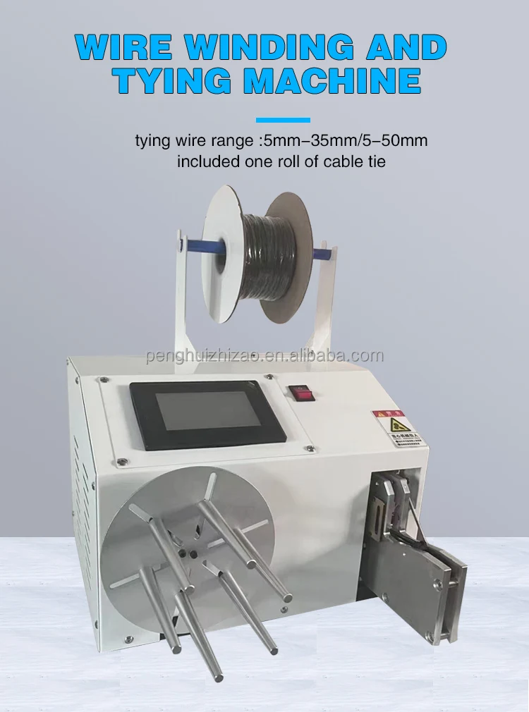 USB Cable Winding Packing Machine Automatic Wire Coil Winding Machine Wire Tie Machine