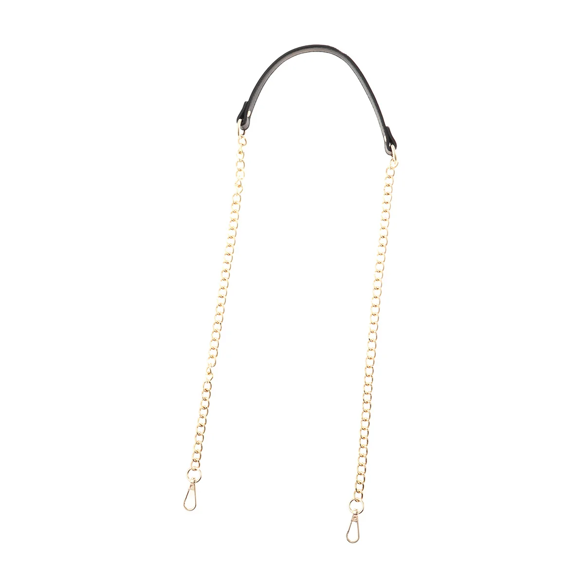 女性バッグチェーン 120 センチメートル Pu メタルハンドバッグ財布クラッチサッチェルメッセンジャーアクセサリーシルバーブラック