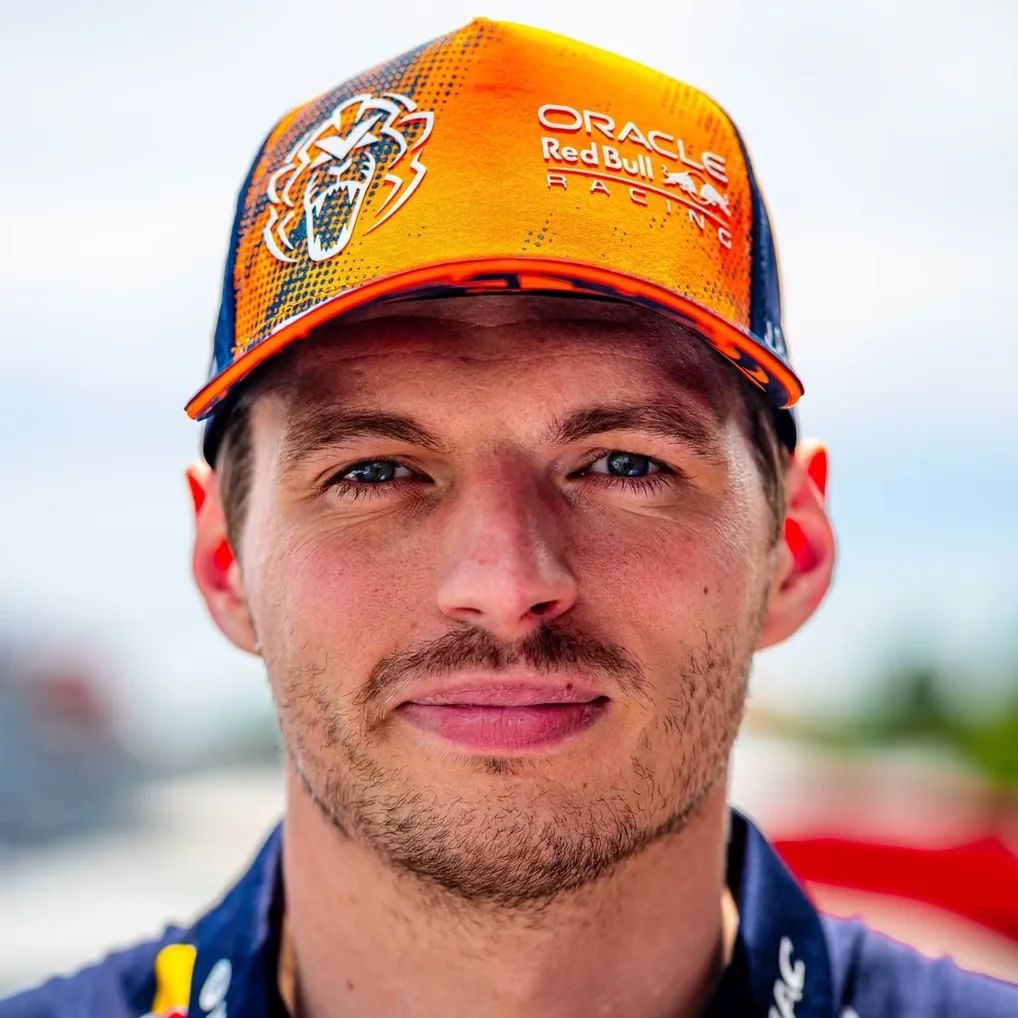 Red Bull Racing Max Verstappen 2026 Orange Lion Baseball Cap, ngue Duck Hat Sun Hat Outdoor Sun Protection Casual Racing Hat