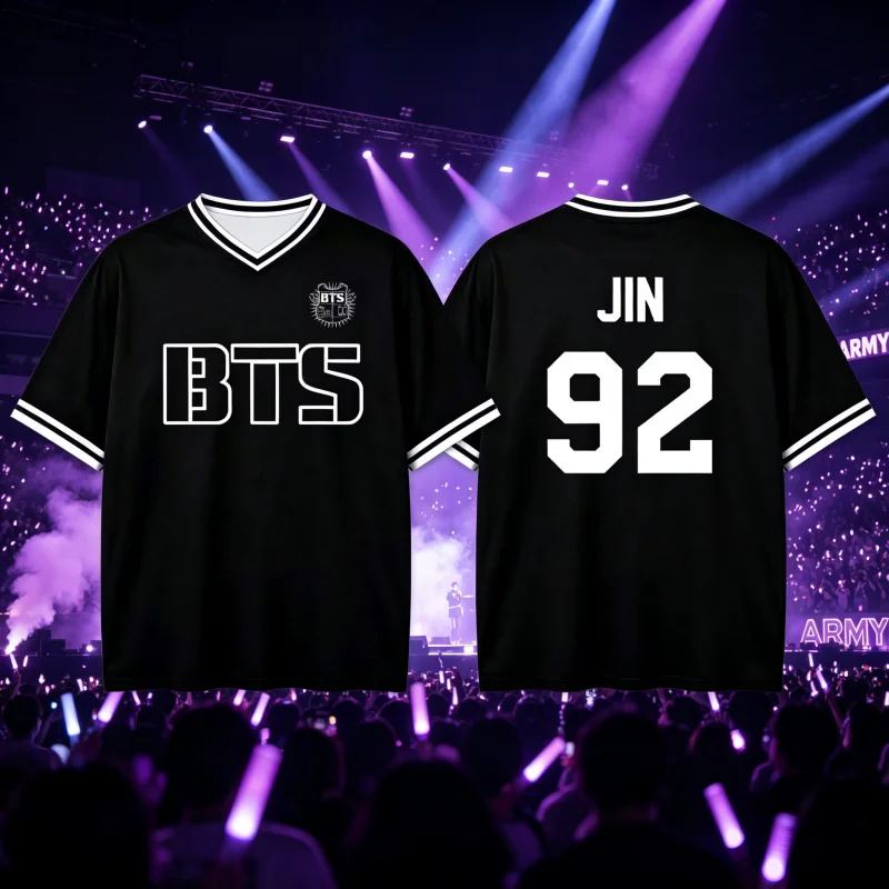 2026 Neues Kpop-Gruppen-Mitgliedernummern-Print Fußballtrikot T-Shirt Sommer-Sport-T-Shirt Atmungsaktiv Schnelltrocknend Familienoutfit – Detail 13
