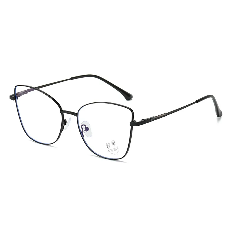 EYORA موضة النساء القط العين المعادن نظارات للقراءة مكافحة الضوء الأزرق قصر النظر و مد البصر اللونية وصفة طبية نظارات عدسة