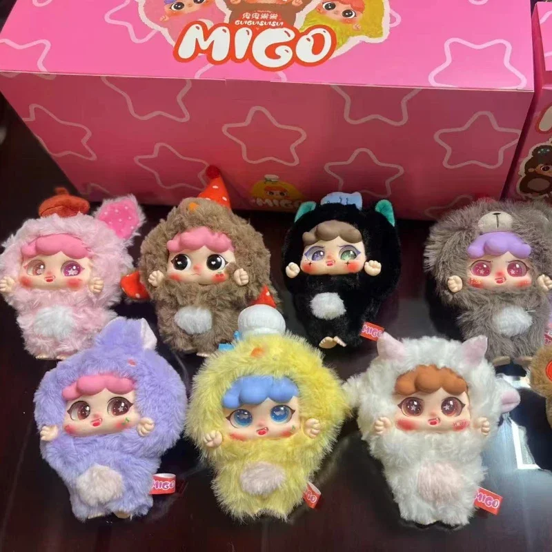 Baby Three Migo Guiguisuisui Series Vinyl Blind Box Kawaii Doll Fashion Collect Toys Mysterious Box Birthday Surprise Gift