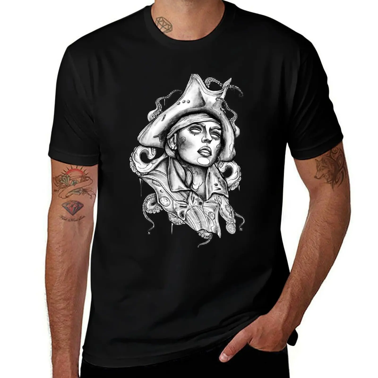 

Seawoman,Pirate T-Shirt men t shirt cotton 100% t shirt men 100% cotton luxury brand T-Shirt