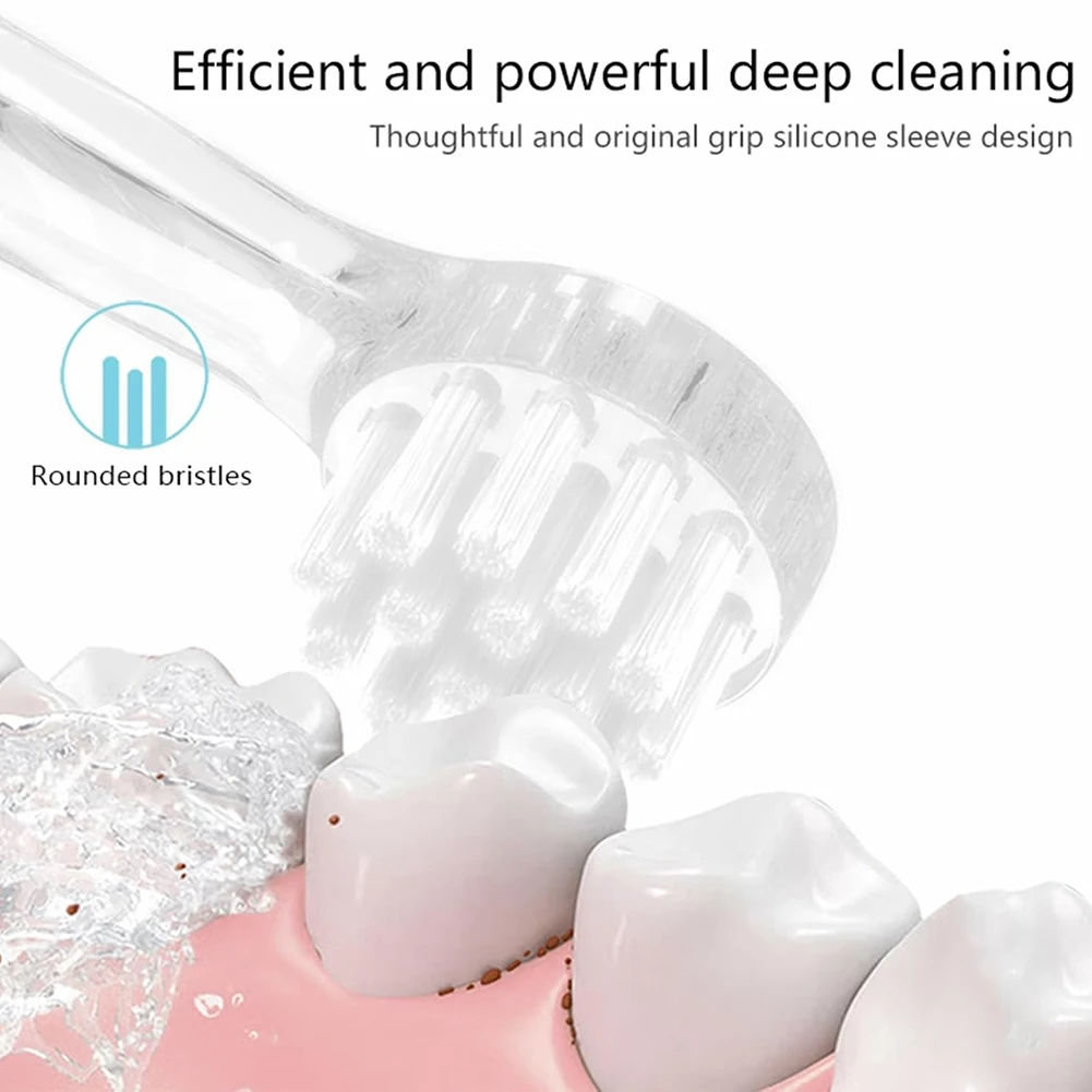 

A67Z Kid's U-Shaped Electric Toothbrush With 4 Soft Brush Head 2-12 Years Old Multi-Mode High-Frequency Sonic Vibration Toothbru