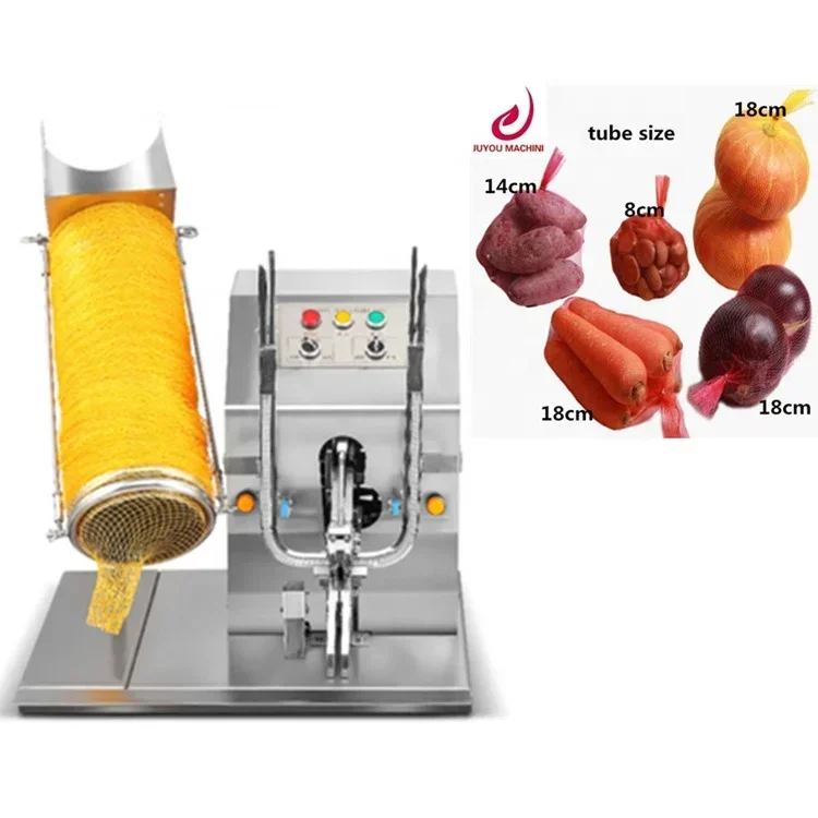 Semi-automatic  mesh net  bag packing machine  nail clip sealing machine