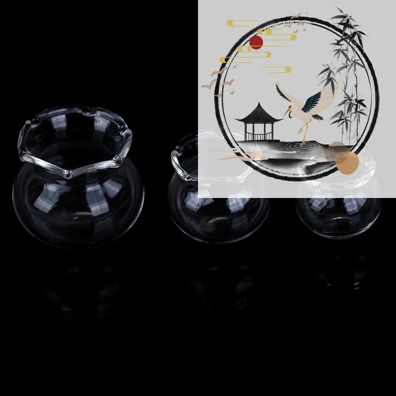 

1:12 Dollhouse Miniature Transparent Glass Fish Tank for Dollhouse Decor