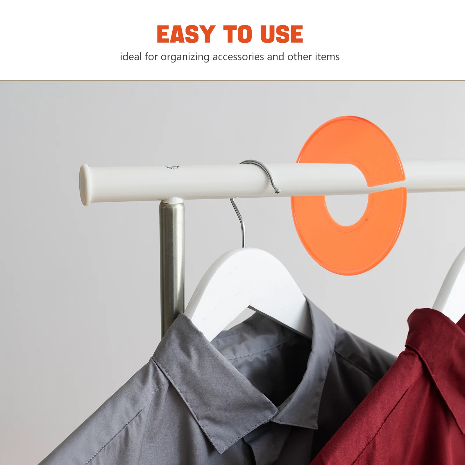 30 قطعة فواصل رف الملابس منظمات الملابس المستديرة علامات حجم مشفرة الألوان لفرز الملابس شماعات بلاستيكية