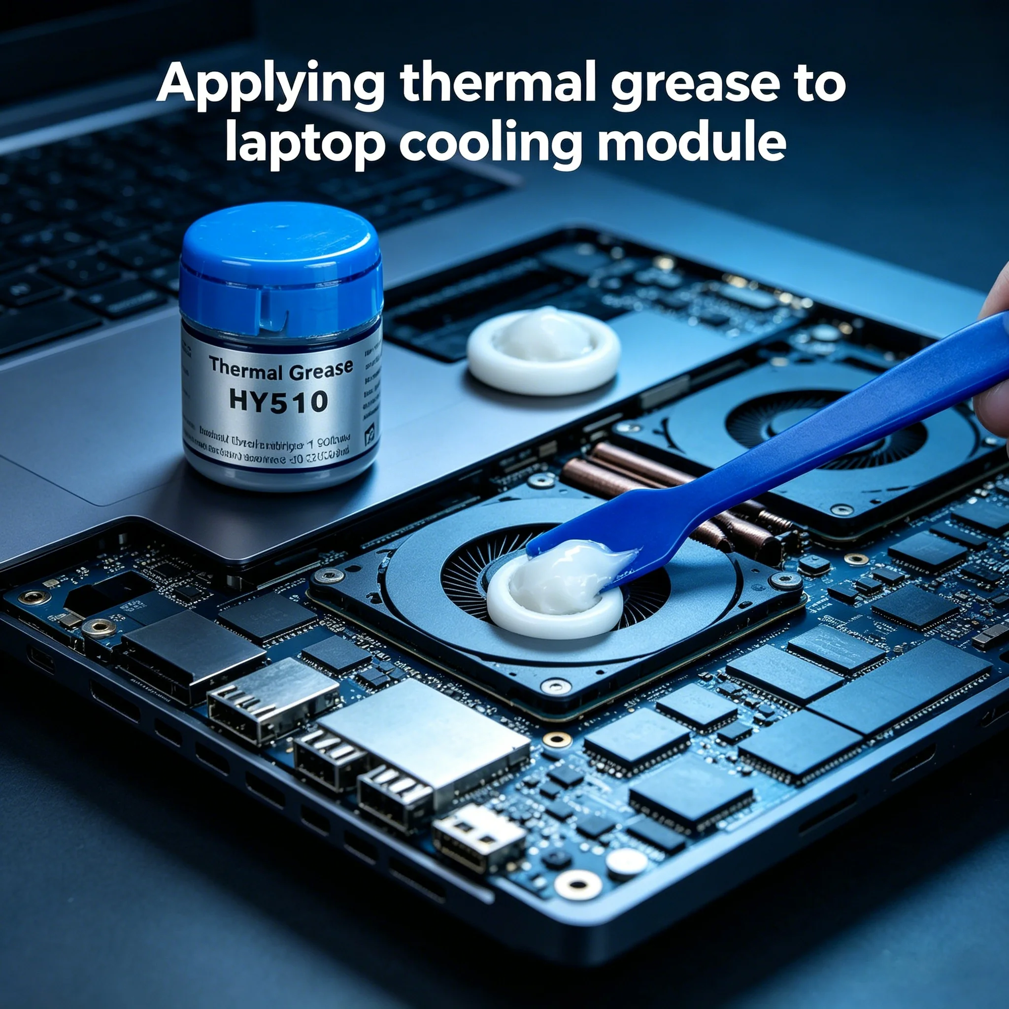 High Performance HY510 Thermal Conductive Grease Stable Thermal Paste Full Set With Spatula Tool Finger Cot For PC Laptop CPU GP