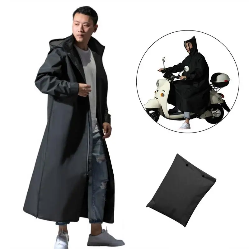 

Motorcycle Raincoat Bikes Long Style Rain Coat Jacket Motorcycle Bicycle Black Raincoat With Eva Material for bike accessories