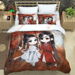 Heaven official’s blessing Duvet Cover Three Piece BL Anime Bedding Set  Double Bed Popular Comics single bed pillowcase