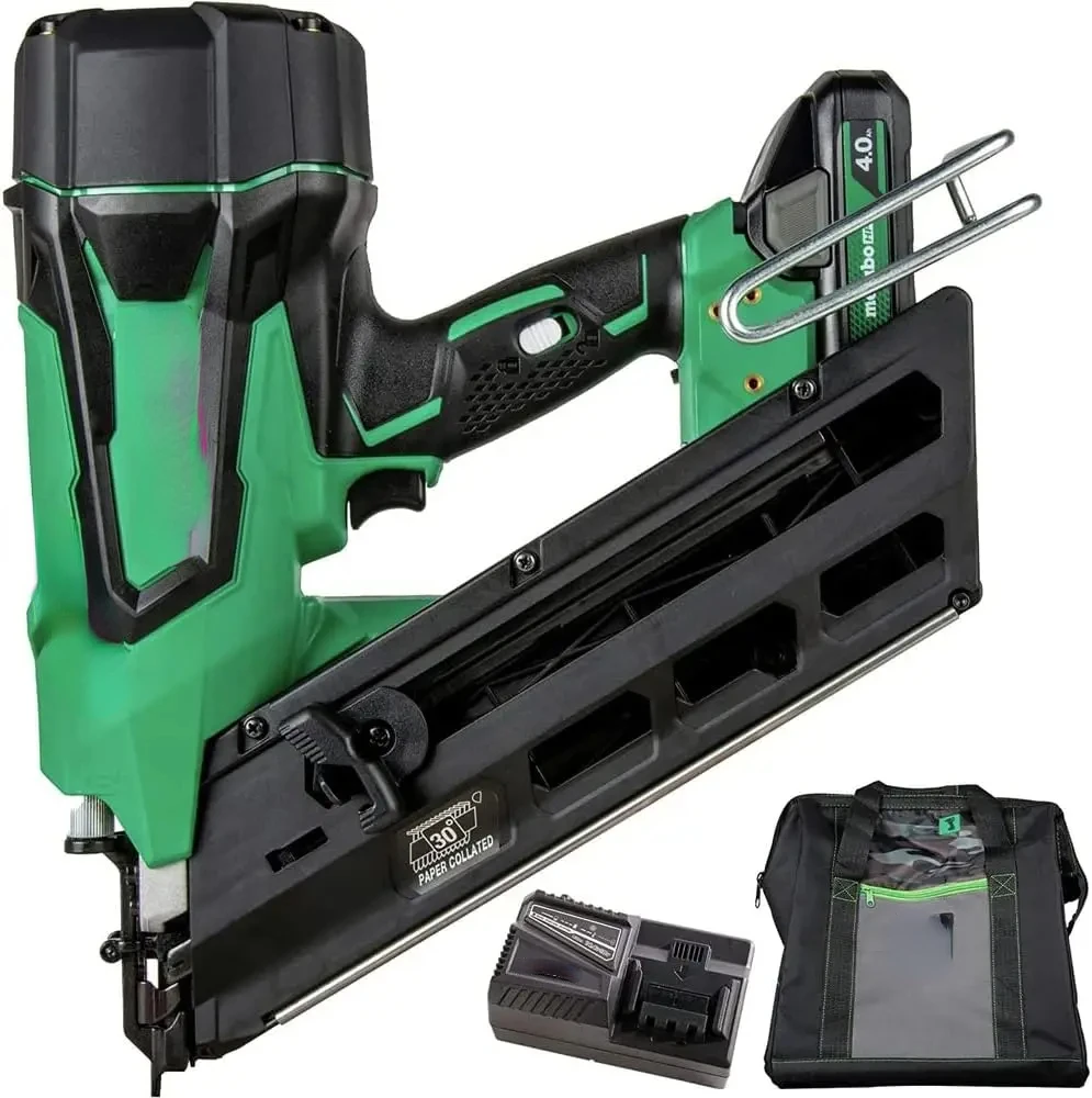 

Cordless 18V MultiVolt™ Framing Nailer Kit | Accepts 2-Inch to 3-1/2-Inch Clipped & Offset Round Paper Nails