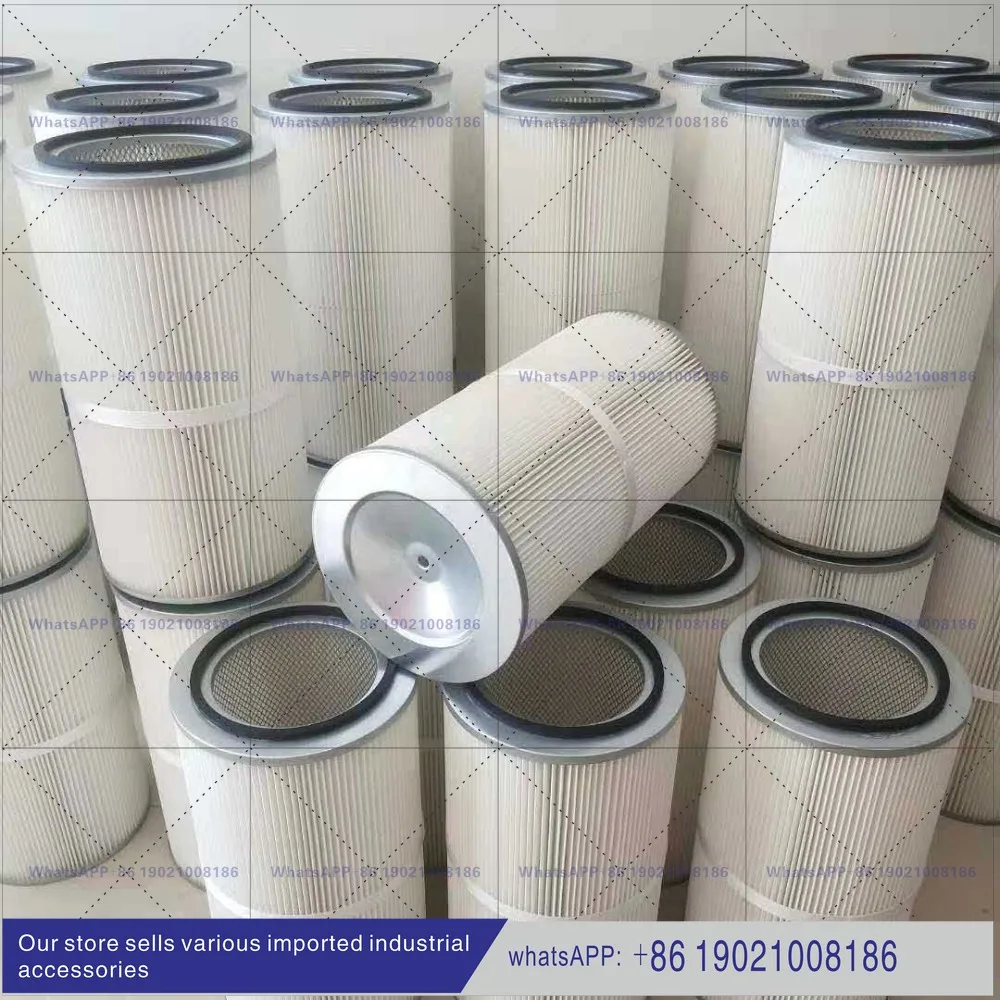 General screw sandblasting machine/shot blasting machine laminated flame retardant anti-static filter element/filter cartridge