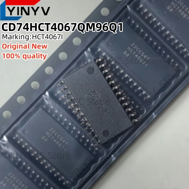 5 Stück/LOT CD74HCT4067QM96Q1 HCT4067I SOIC-24 CD74HCT4067QM CD74HCT4067 MULTIPLEXER und DEMULTIPLEXER Original Neu 100% Qualität – Detail 1