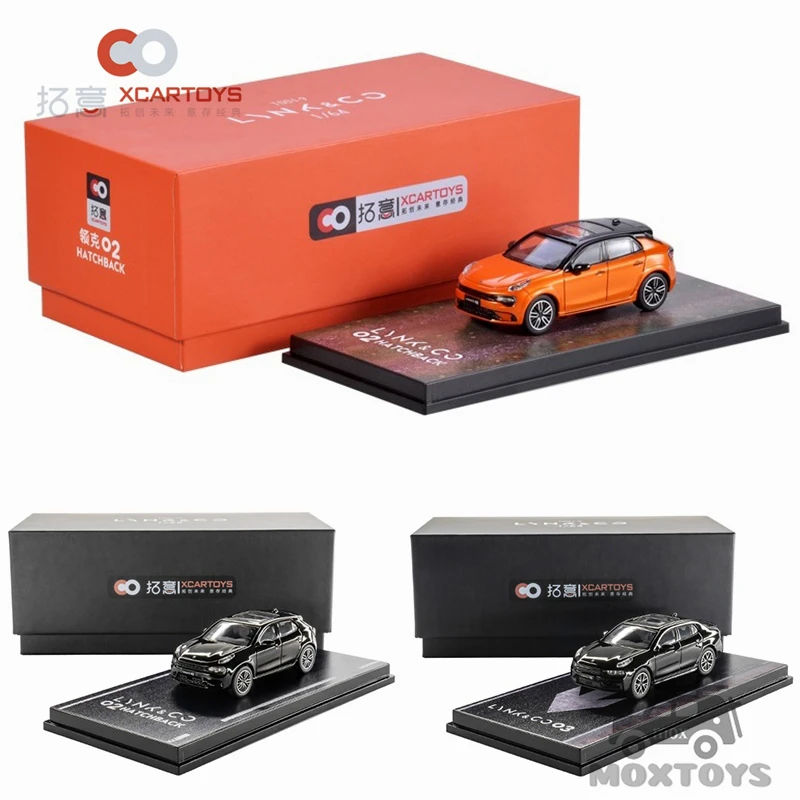 

Xcartoys 1:64 Link&Co 02 HATCHBACK / 03 Черная литая модель автомобиля