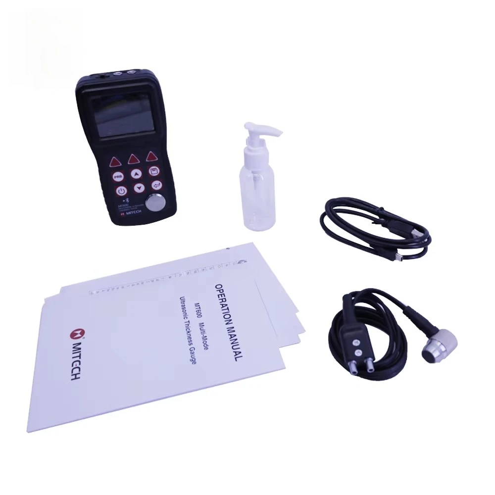 High Precision MT600 Multi-Mode Ultrasonic Thickness Gauge Paint Coatings TFT LCD Range 0.65-600mm