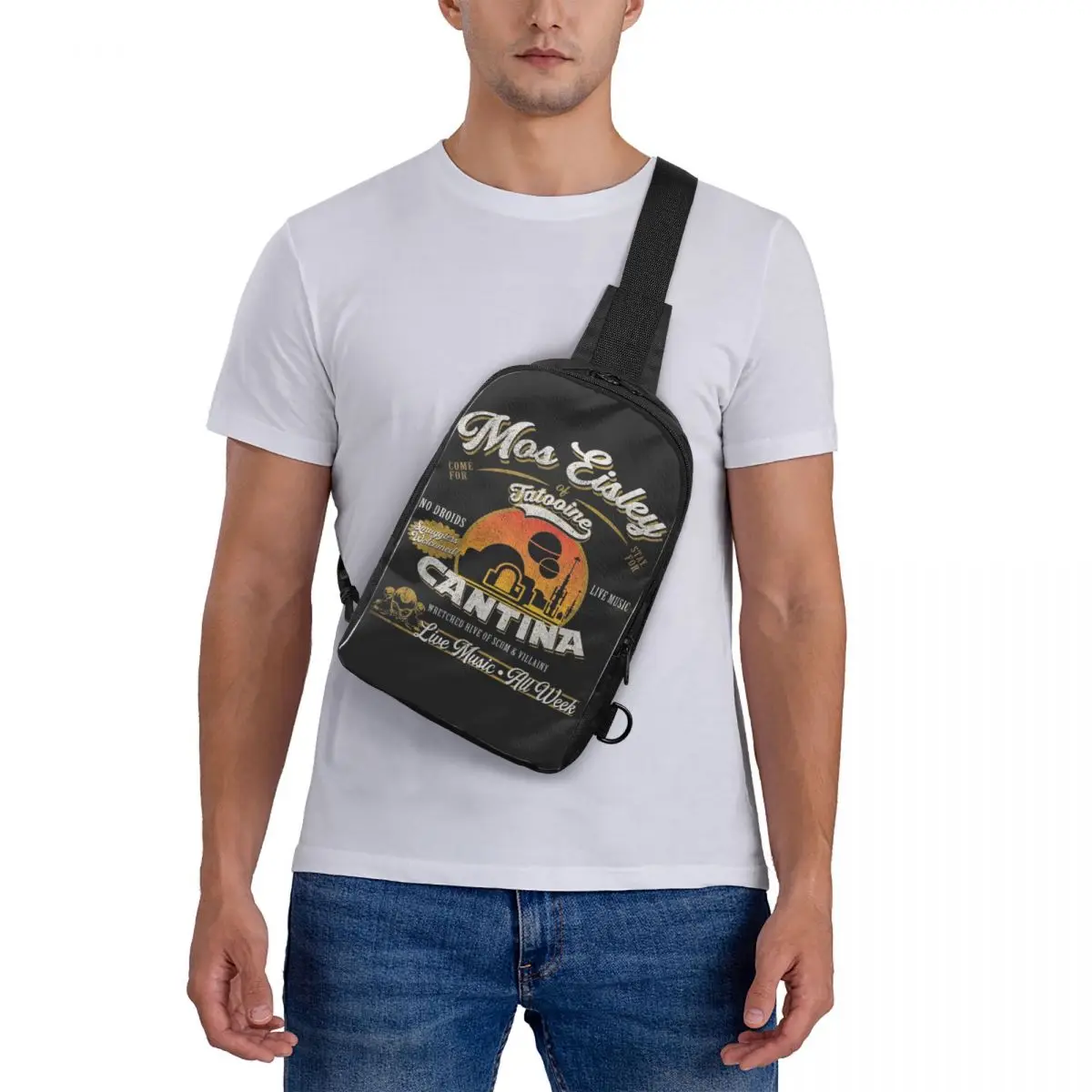 

Mos Eisley Cantina Tatooine Dk Chest Bag Crossbody Backpack Sling Shoulder Bag For Men Travel Hiking Daypack