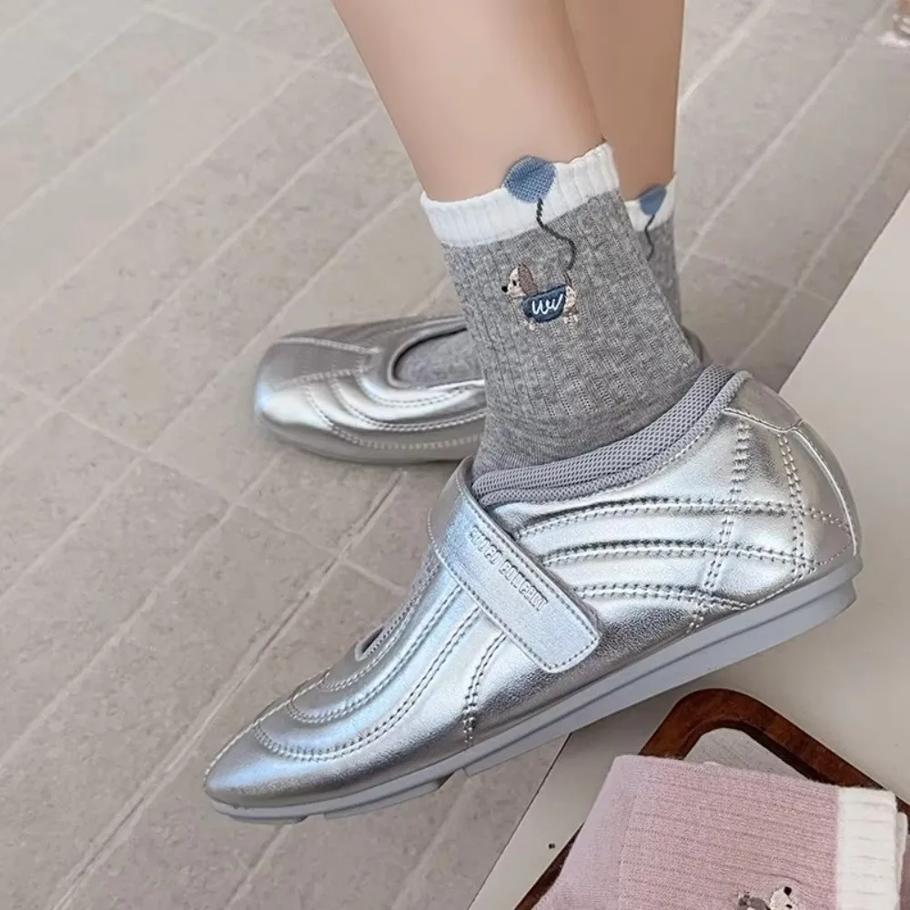 أزياء لطيف الكرتون النساء الجوارب جرو التطريز القطن الشتاء الجوارب عارضة تنفس الأوسط جوارب أنبوبية هدايا عيد الميلاد #5