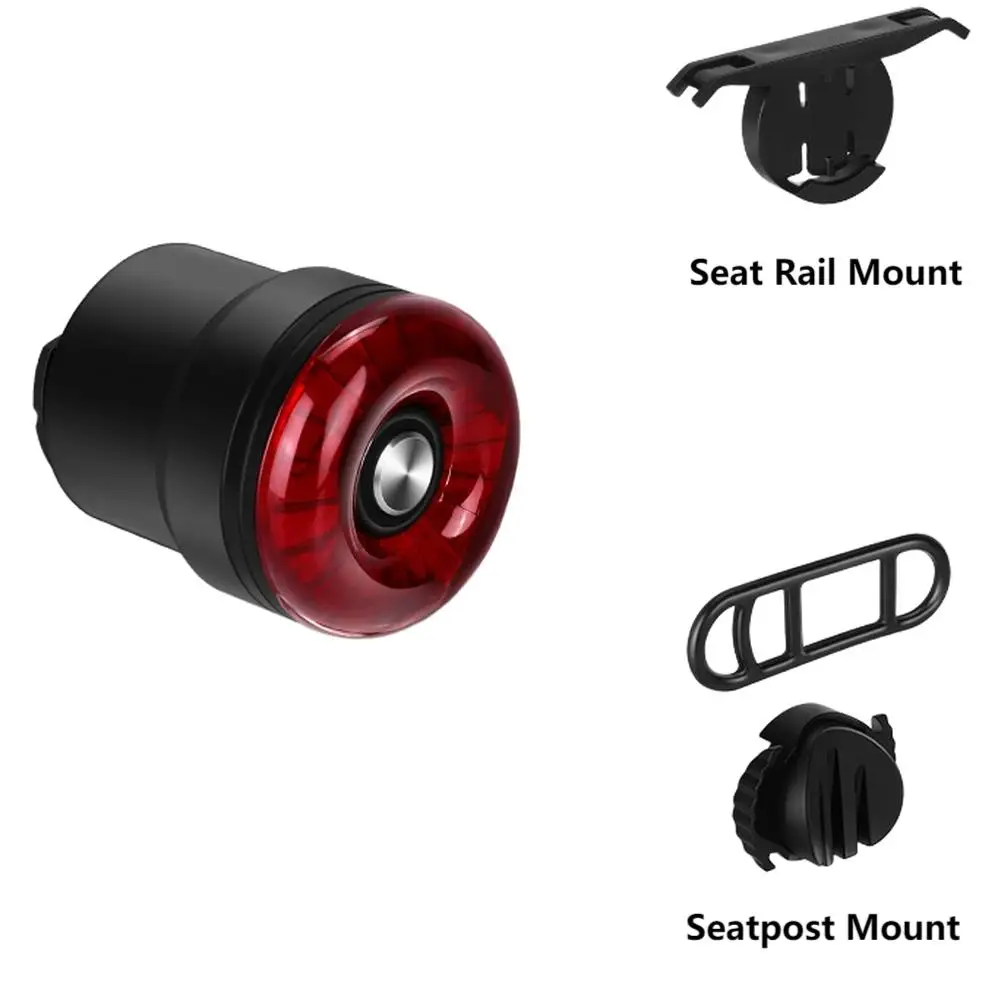 

For Night Riding Smart Bike Taillight Bicycle Safety Brake Light Bicycle Light Brake Sensing Seatpost Or Seat Rail Mount