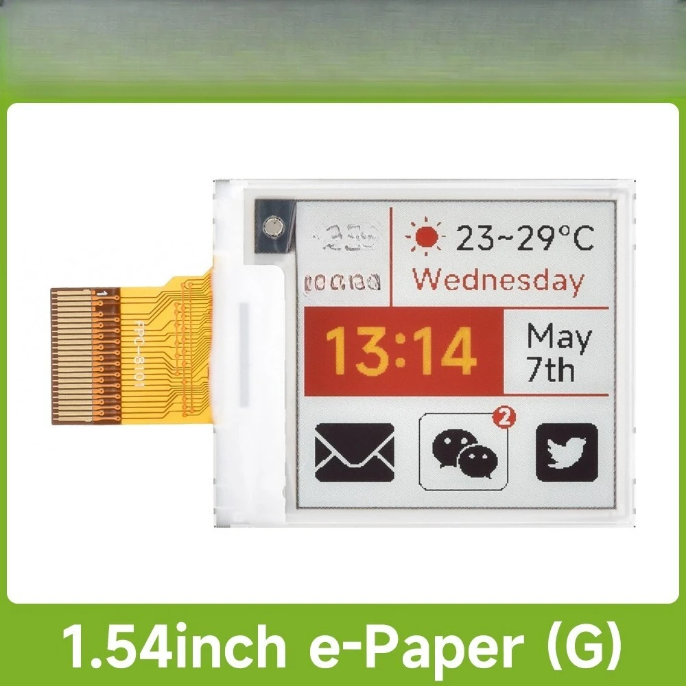 For  1.54inch E-Paper Display (G), E-ink Display For Raspberry Pi 200x200