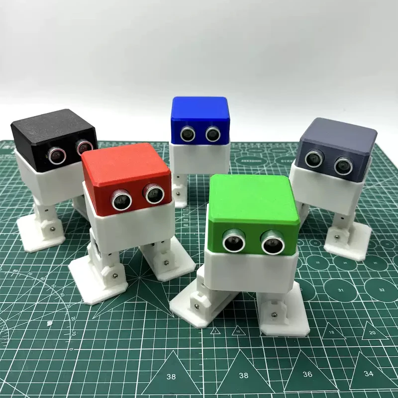 1Set OTTO Robot Obstacle Avoidance Dance Humanity Playmate Programmable Open Source DIY Kit for Arduino STEM Starter Education
