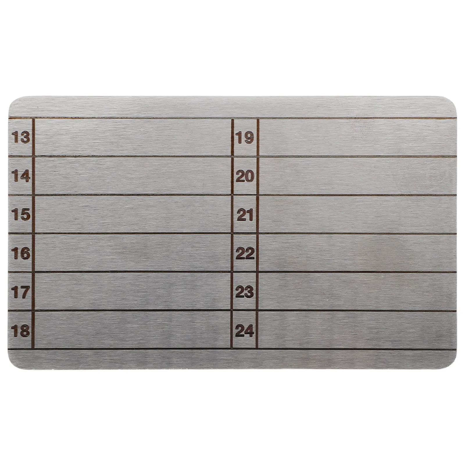 

Металлическая гравированная пластина из нержавеющей стали для 24-словной фразы-ключом для восстановления (seed phrase) для холодного хранения Bitcoin, огнеупорная, водонепроницаемая, для аппаратного обеспечения