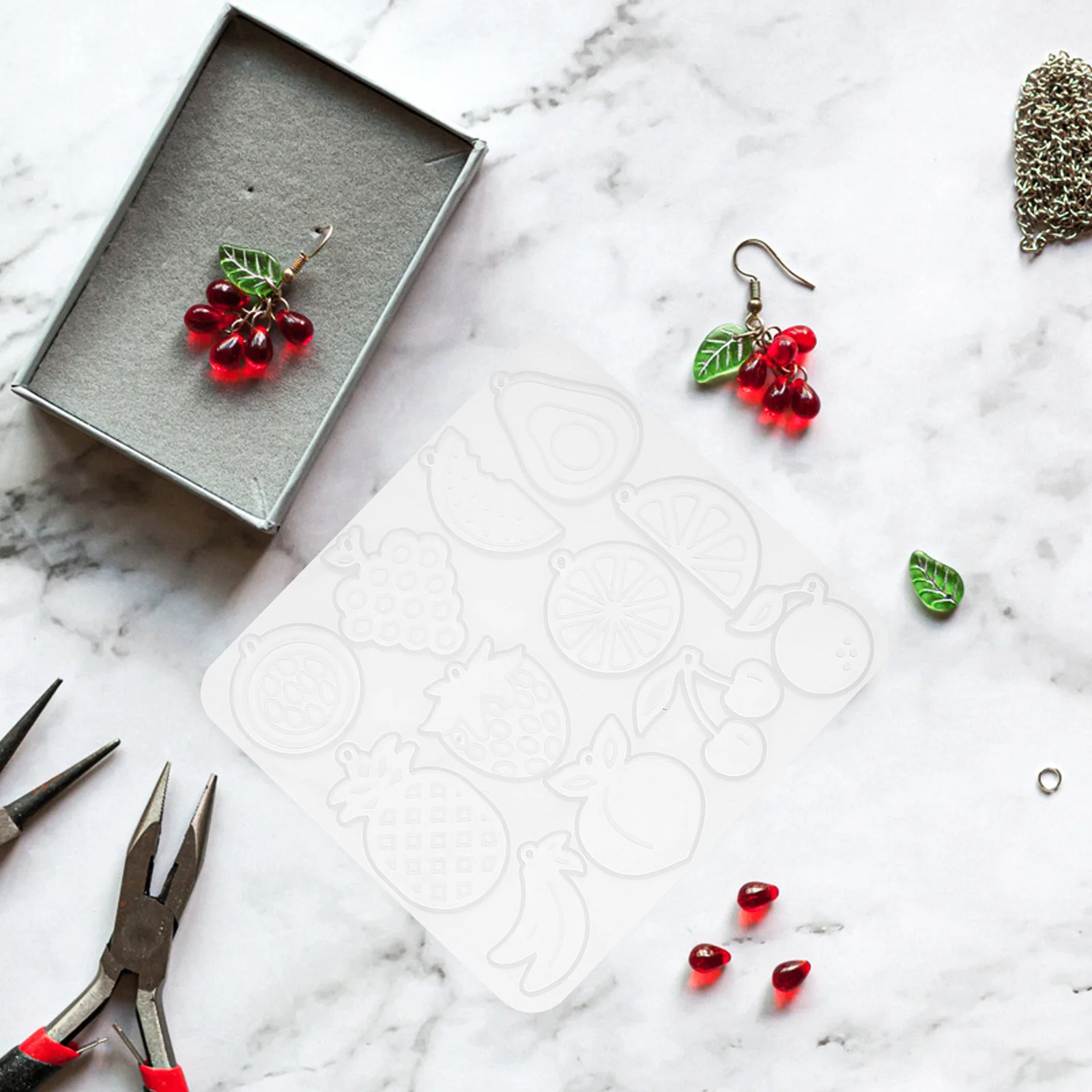 

3Sets Silicone Earring Pendant Mold for DIY Jewelry Making Craft Resin Charm Molds Flexible Reusable Non-Stick