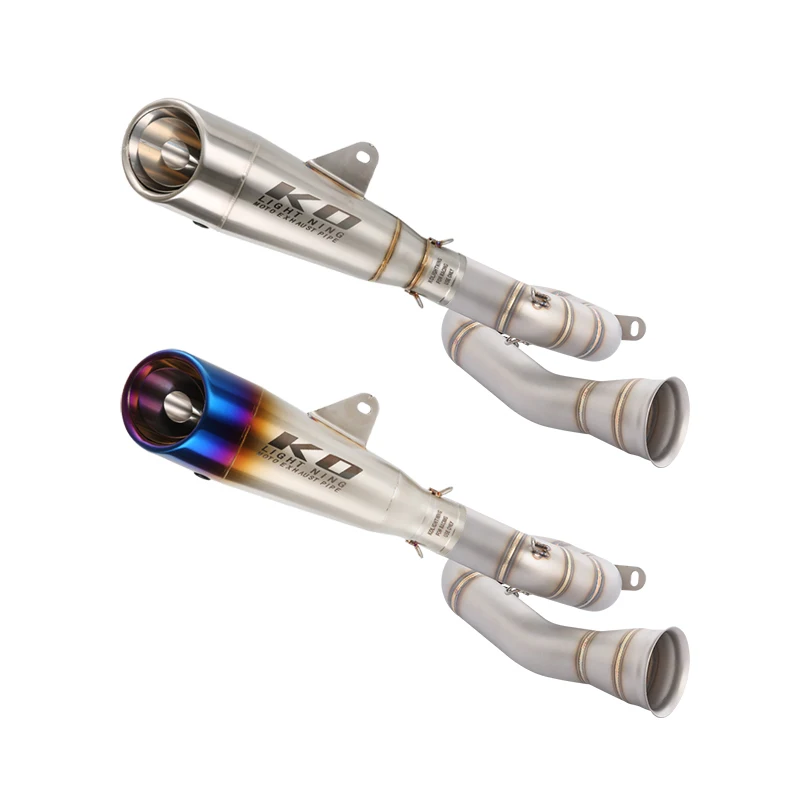 

Slip On For Zontes 703RR 2024-2026 703R 2025-2026 Motorcycle Whole Exhaust System Muffler Tip Header Link Pipe With DB Killer
