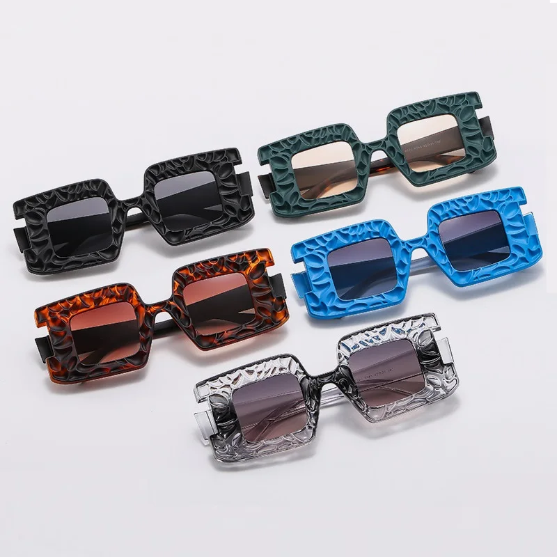 Women Unique Square Sunglasses Men PUNK Travel Male Shades Female Gafas Y2K Oculos Retro Brand Designer Luxury UV400
