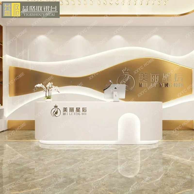 TTTT53Company Hotel Front Desk Reception Desk Beauty Salon Medical Beauty Gym Clothing Store Checkout Page