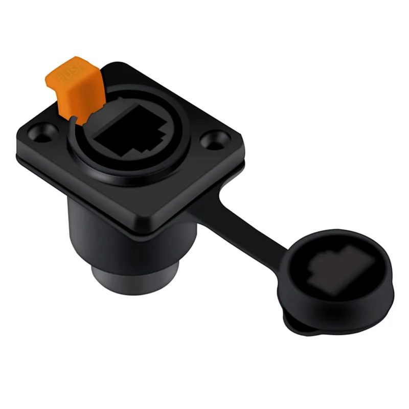 

【NEW LISTING】6X RJ45 Waterproof Network Connector 8P8C Female Panel Mount Sockets RJ45 Ethernet Connector(Style 2)