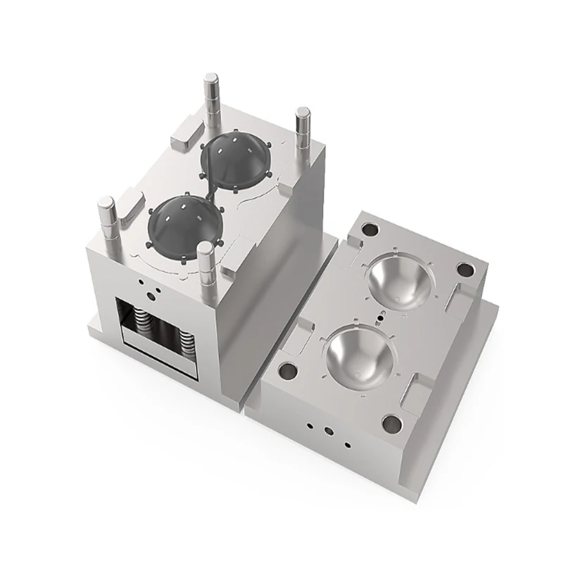 Custom Machined MoldsSteel Double Cavity Injection Molds, Cup Lids/Bowl Lids, Thin-walled Container Injection Molding Molds