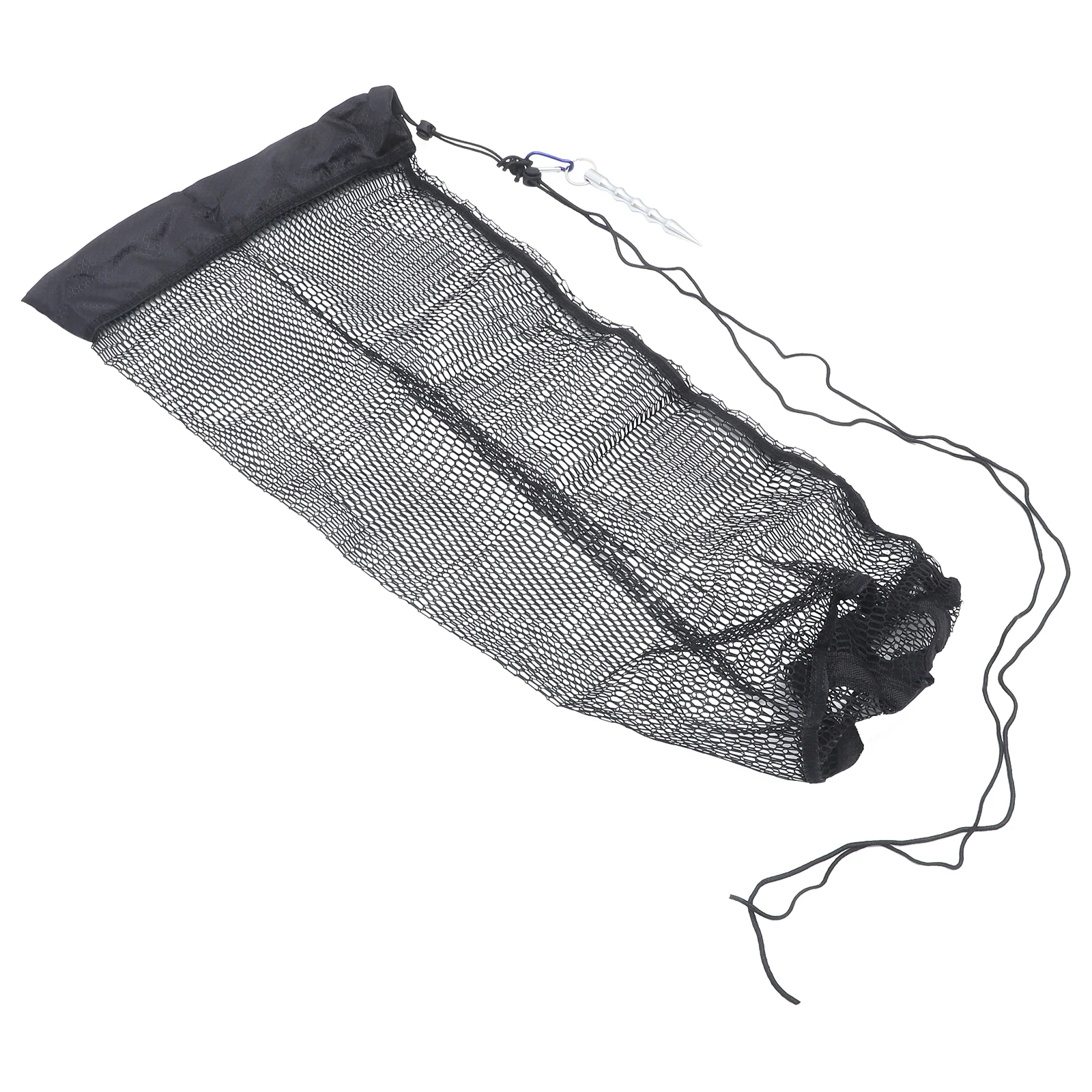 

Thickened Fishing Nets Portable Reusable Black Mesh Cage Netting Guard Baskets for Fish Crabs Shrimp Foldable Drying Easy Clean