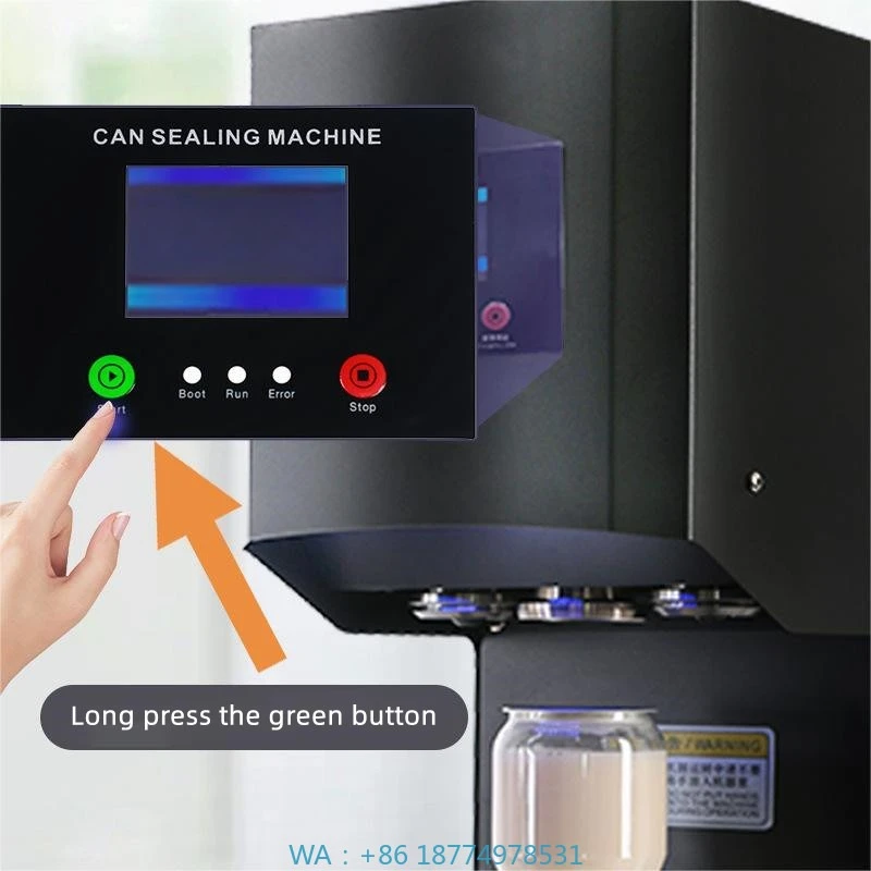 Macchina per il caffè, succhi, tè, latte, birra, fornitura del produttore, sigillatrice automatica per lattine di latta di alta qualità