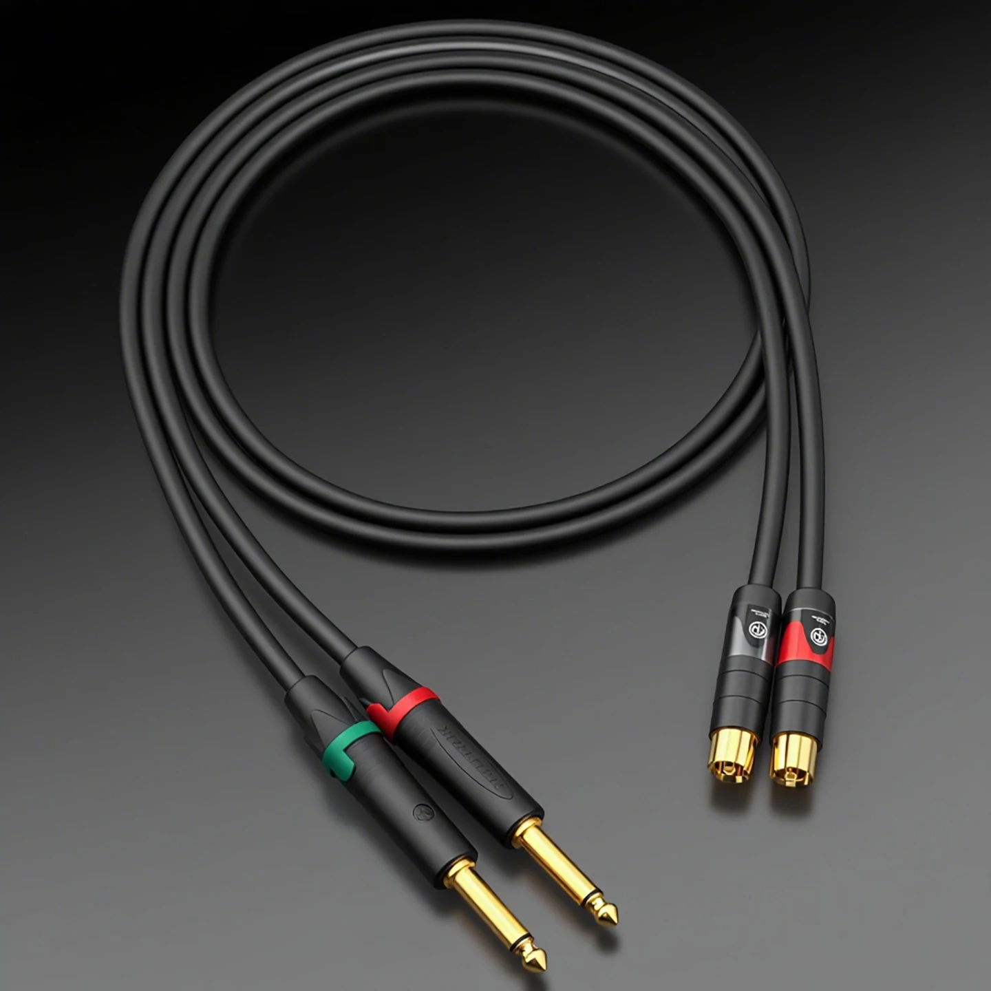 

■Japan Mogami 2549 6.35mm to RCA Audio Cable High-Quality HIFI Signal Line, Durable for Mixer Amplifier Professional Sound Card