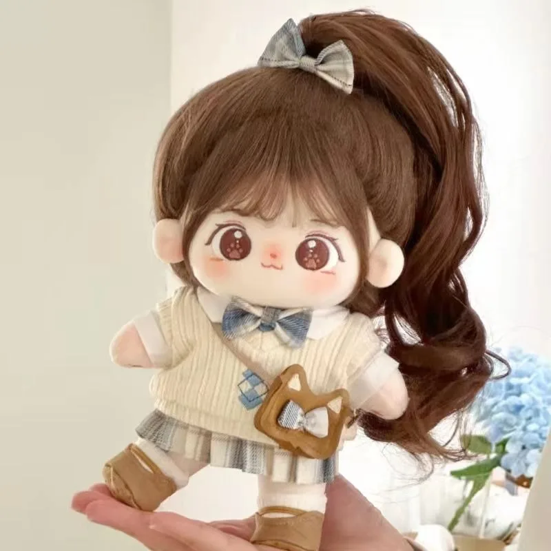 20cm Plush Stuffed Doll JK Uniform Kawaii Costume Suit Change Clothes Outfit Cosplay Birthday Gift