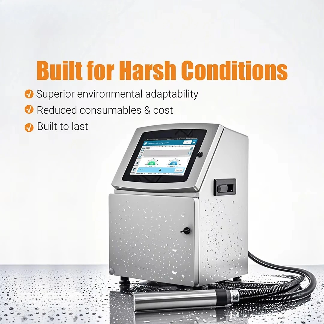 Automatic CIJ Small Character Continuous Inkjet Printing Printer DOCOD V2000 Expiry Date Dot Matrix Coding Machine for Cable
