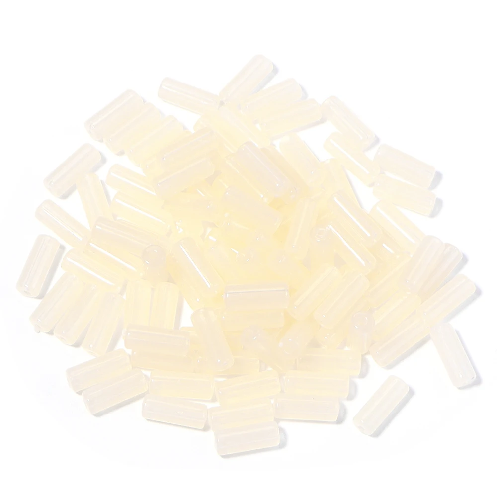 100 Stück 5 x 13 mm Acryl-Röhrenperlen aus imitiertem Jadestein, bunte lose Perlen für die Schmuckherstellung, DIY-Halskette, Armband, Zubehör – Detail 13
