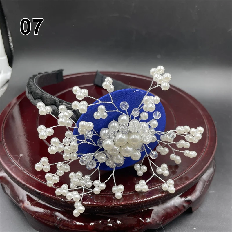 Korean Ancient Style Hair Hoop Korea Hanbok Hairband Women Traditional Wedding Hair Ornaments Stage Performance Costume