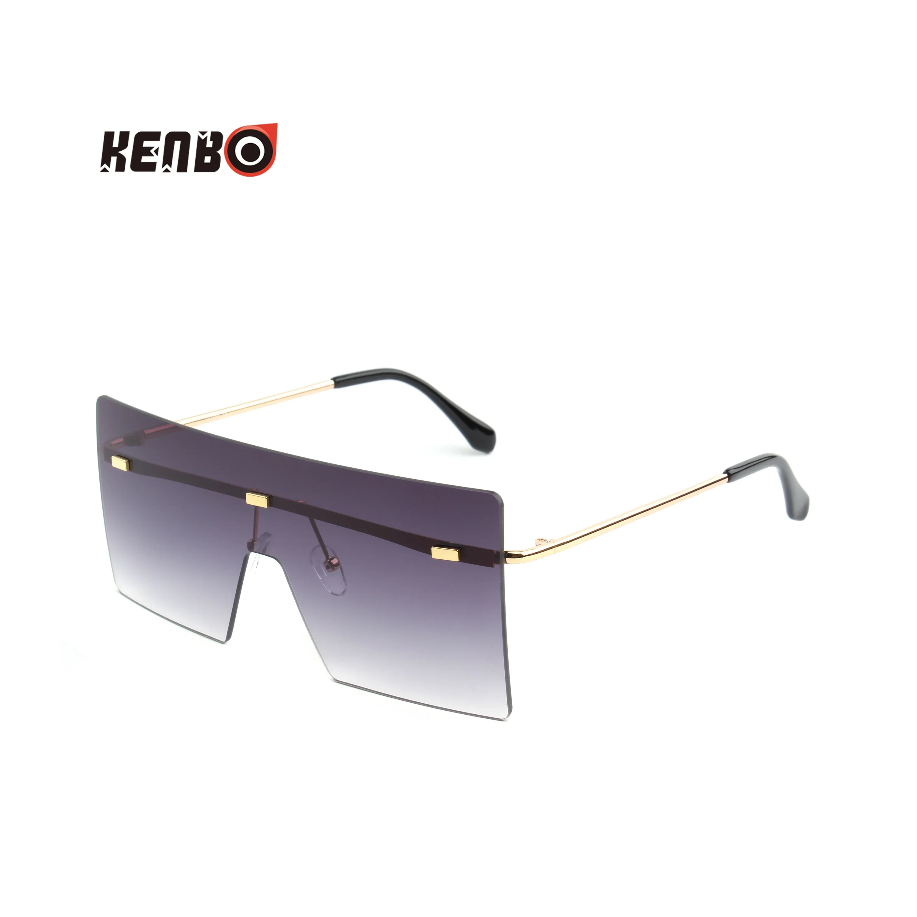 

Kenbo Oversized Rimless Metal Frame Sunglasses for Women Designer Sun Glasses Vintage Large Square Frame UV400 Shades Eyewear