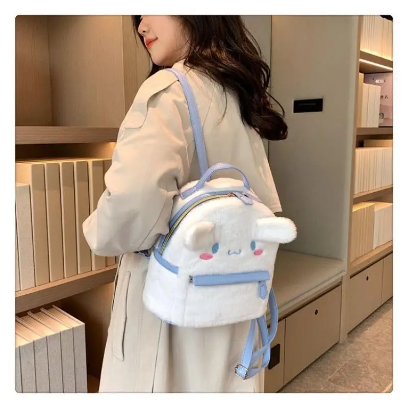 2D New Hot Sanrio Acgn Girl Winter Small School Bag Kawaii Kuromi My Melody Hello Kitty Student Gift Leisure Cute Bag Backpack