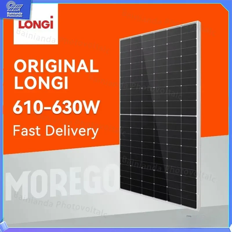 For Longi Hi-MO X6 Solar Panel 600W 605W 610W 615W 620W 625W High Efficiency Bifacial BC Cell Technology PV Module for
