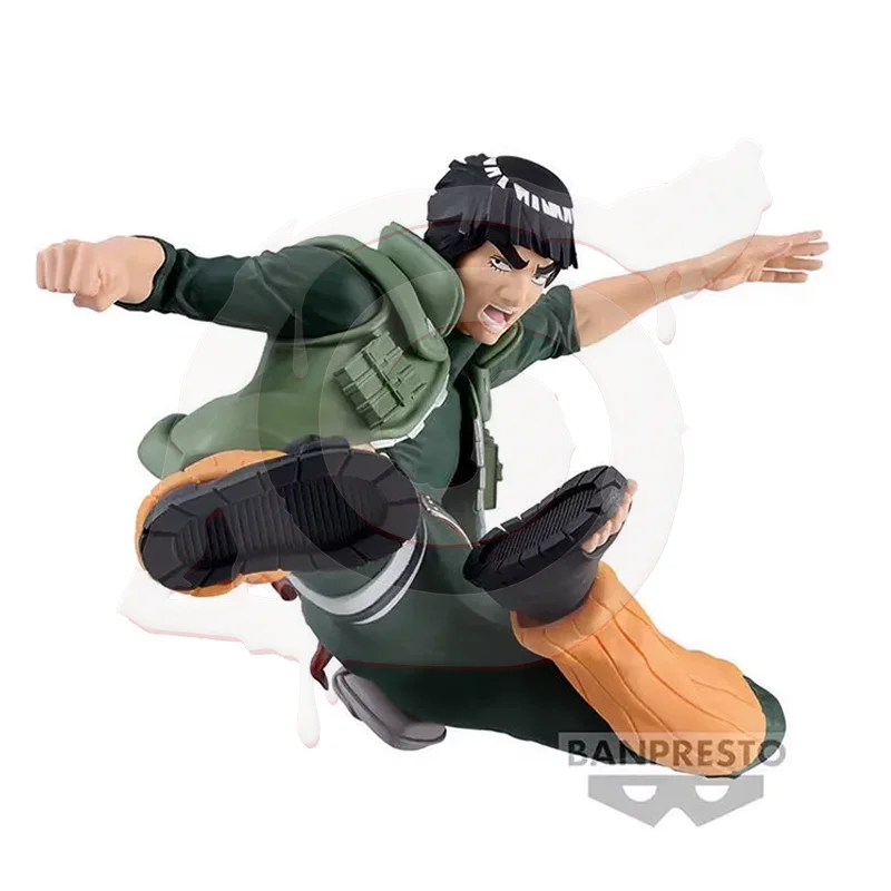In Stock Bandai Original Naruto Might Guy Figures Anime Action Model Cartoon Dolls Desktop PVC Decor Ornaments Festival Gifts